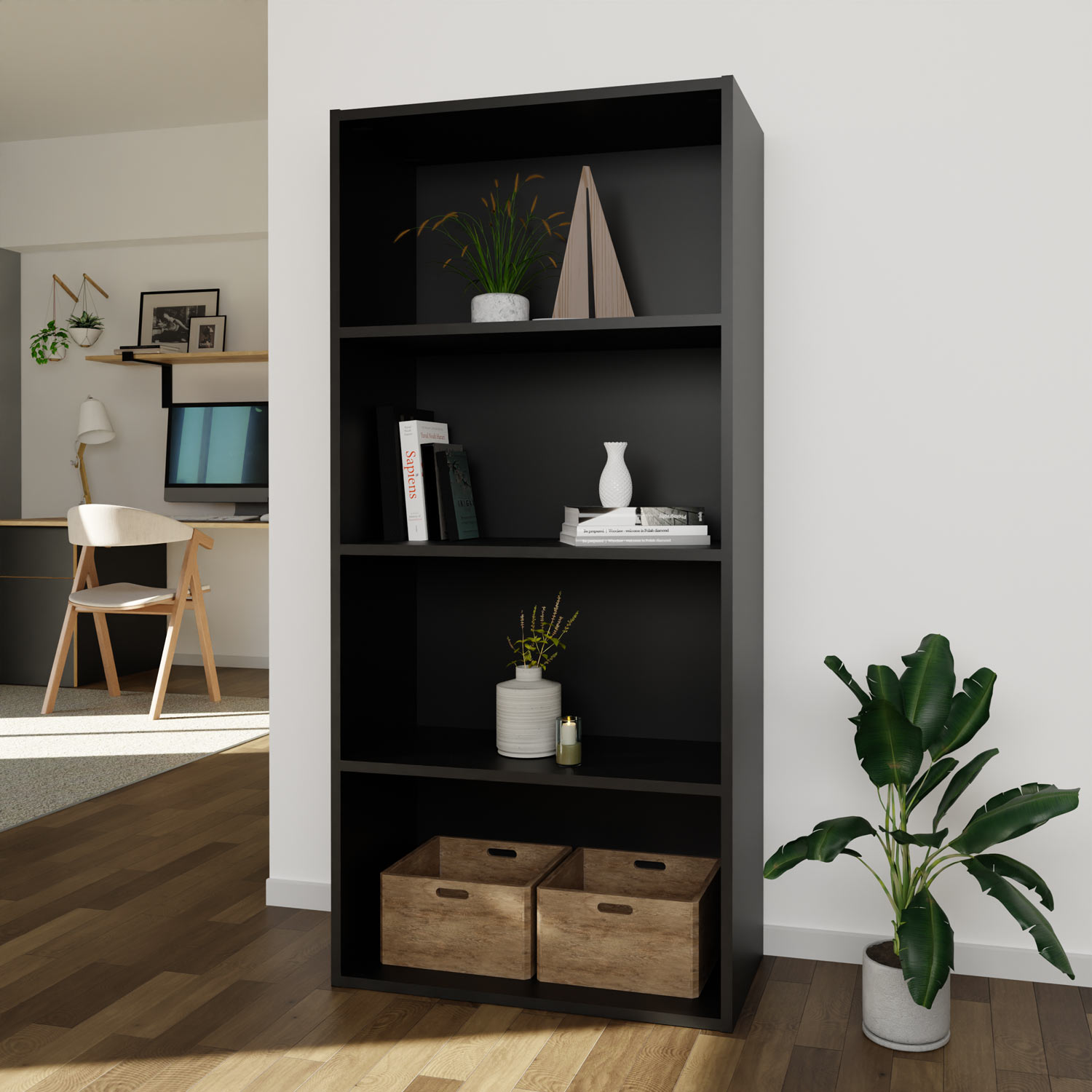 Petite bibliothèque noire - Tikideco Petite bibliothèque noire - Tikideco
