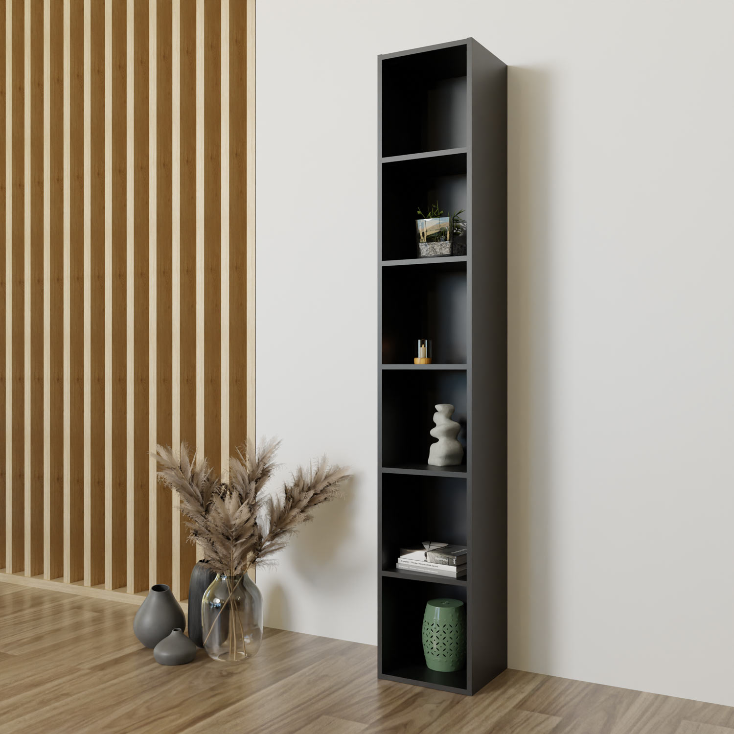 Colonne bibliothèque noire - Tikideco Colonne bibliothèque noire - Tikideco