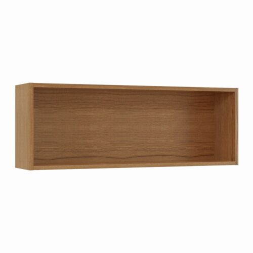 Tikub, étagère murale rectangulaire, 70x25x15cm <br> Noyer de bourgogne