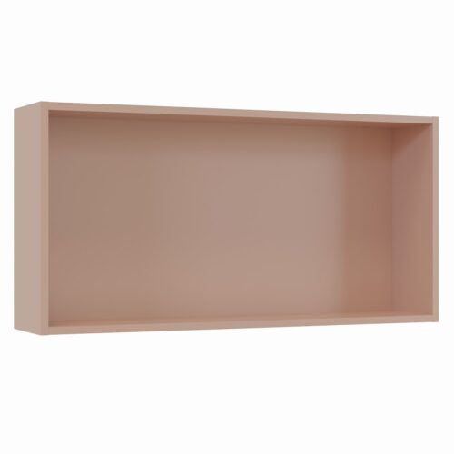 Tikub, étagère murale rectangulaire, 70x35x15cm <br> Rose antique